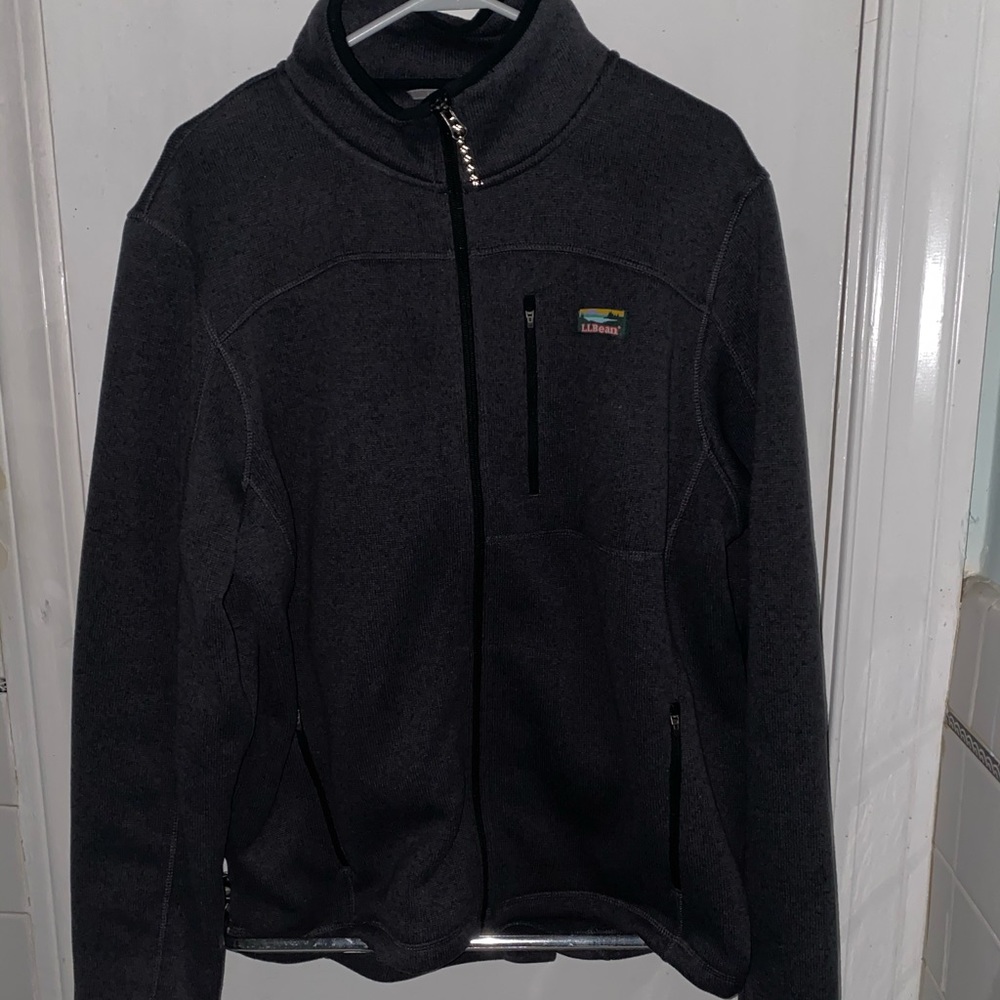 Mens LL Bean Zip Sweater Like New